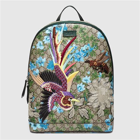 gucci blue floral backpack|gucci mini leather backpack.